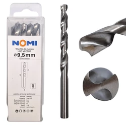 Wiertło do metalu 5 szt. 9,5mm Nomi hrc vector do stali tworzyw drewna żeliwa 