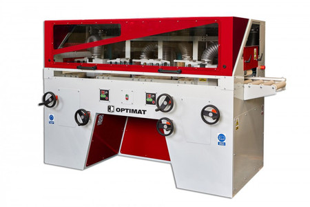 Szczotkarka, postarzarka czterostronna do drewna, metalu OPTIMAT FOUR 6 głowic