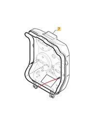 Obudowa górna Autoclip 528/530 Stiga 112600350/0