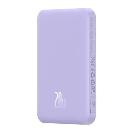 Magnetyczny mini powerbank Baseus 5000mAh 20W (fioletowy)