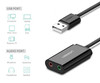 Zewnętrzna karta dźwiękowa USB UGREEN   US205 15cm (czarny)