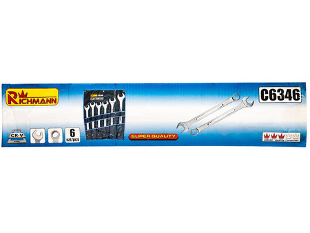 Klucze płasko-oczkowe 34-50M 6EL.C6346 RICHMANN