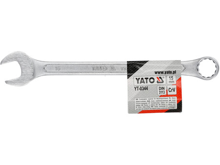Klucz płasko-oczkowy 15mm Yato YT0344