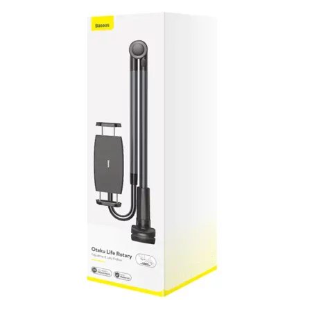 Uchwyt z klipsem Baseus Otaku Life Rotary Pro na telefon/tablet (szary)
