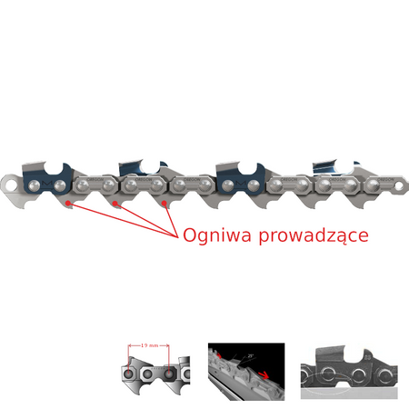 Łańcuch Tnący Pilarki 3/8'' 1,6mm 56-Ogniw Oregon 75LPX056E