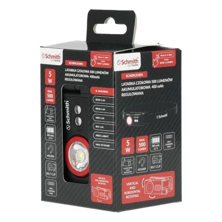 Latarka czołowa 500lm Schmith SCH09L01004