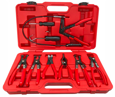 Szczypce do opasek zaciskowych zestaw 9szt Verke V86270