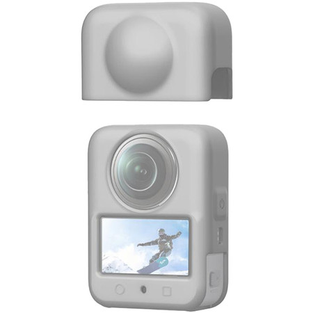 Silikonowa osłona z soczewką PULUZ DJI Osmo 360 (szara)