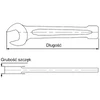 KLUCZ PŁASKI UDAROWY 36mm TENG TOOLS 160740502