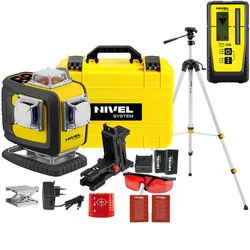Laser krzyżowy (czerwony) bluetooch Nivel System CL4D-R + czujnik statyw