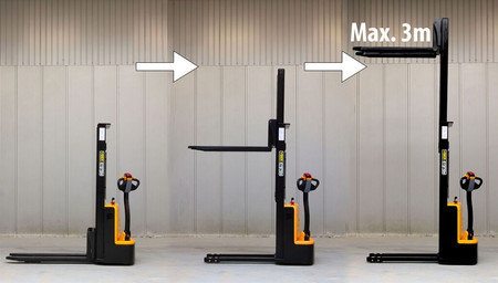 Wózek elektryczny podnośnikowy magazynowy 1500 kg/3m Viber WE1530R
