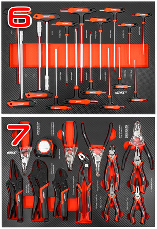 Szafka narzędziowa z wyposażeniem 283el 12 szuflad Verke V33113