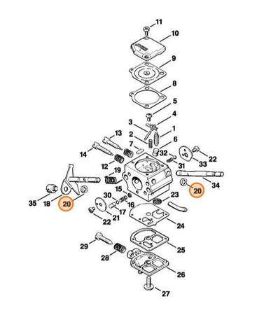 Pierścień Zabezpieczający Seger STIHL 1120-122-9000