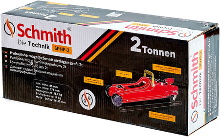 PODNOŚNIK HYDRAULICZNY 2t NISKI PROFIL SCHMITH SPHP-2