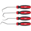 ZESTAW HAKÓW 4szt MILWAUKEE 4932480568