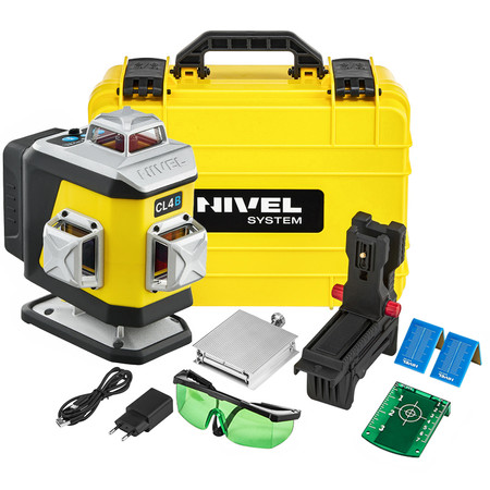 Laser krzyżowy (niebieski) 4x360 Nivel System CL4B