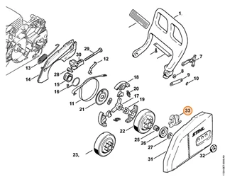 STIHL WYCHWYT ŁAŃCUCHA PIŁY 1123-656-7700