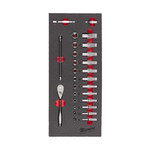 ZESTAW NASADEK Z GRZECHOTKĄ 1/4'' MILWAUKEE 4932479824