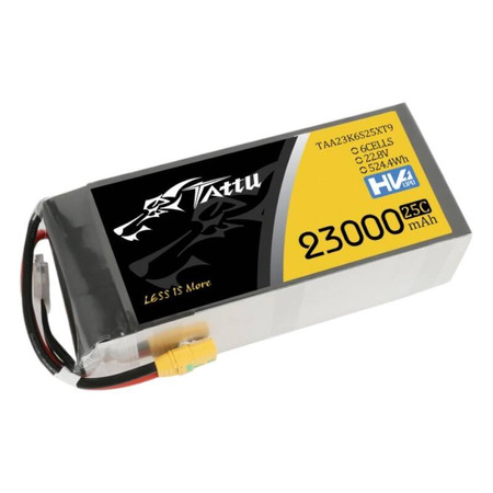 Akumulator Tattu 23000mAh 22.8V 25C 6S1P Lipo Pack z konektorem XT90-S