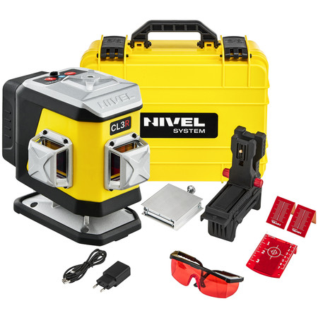 Laser krzyżowy (czerwony) 3x360 Nivel System CL3R
