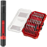 Zestaw bitów 38szt + latarka Milwaukee 4932498608