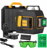 Laser krzyżowy zielony 3×360° 40m Zestaw w walizce Smart SM-06-03040G