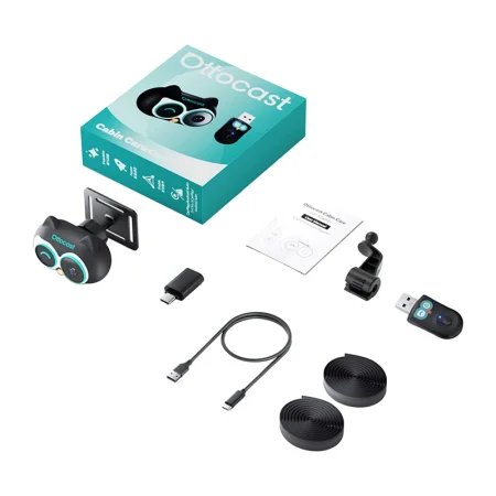 Bezprzewodowy adapter samochodowy Ottocast CarPlay z nianią samochodową (Cabin Care)