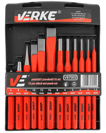 Punktaki i przecinaki 12 szt Verke V87002