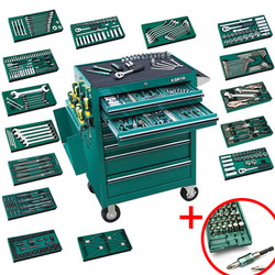 Wózek Warsztatowy 7 Szuflad 299szt SATA GL09928 + Zestaw Bitów GRATIS