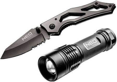 NÓŻ + LATARKA NEO TOOLS 63-032
