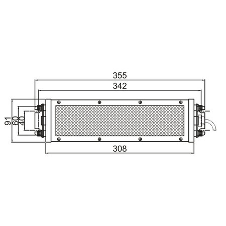 LAMPA DIODOWA 28W/230V 340mm OPTIMUM 3351030