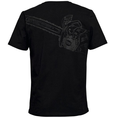 Koszulka Stihl z pilarką MS 500i czarna M