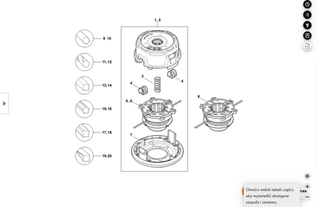 STIHL GŁOWICA ŻYŁKOWA KOSY AutoCut 27-2 do żyłki 2,4mm-2,7mm 4002-820-2302