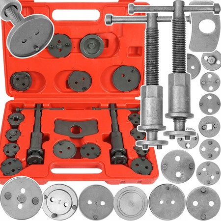 Prasa do wciskania tłoczków hamulcowych zestaw 18szt Verke V86202