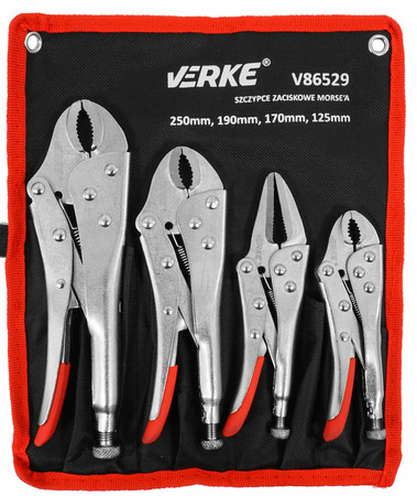 Szczypce zaciskowe morsea 4szt Verke V86529