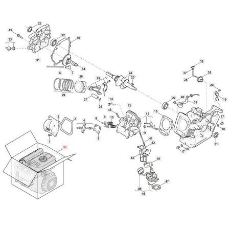 Silnik GGP SM70/LC170F KPL. Do Zamiatarki Stiga 118551204/1