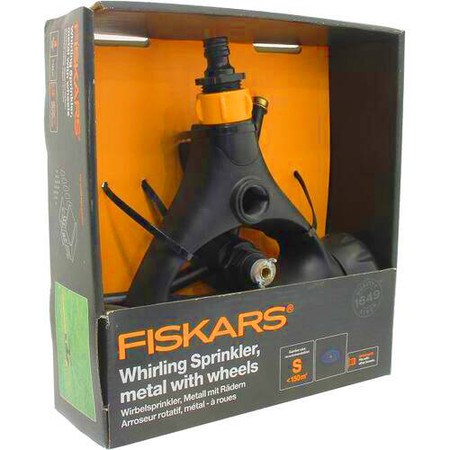 Zraszacz dookolny metalowy na kółkach Fiskars 1023657