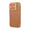 Etui Nillkin Qin Prop Leather iPhone 16 (brązowy)