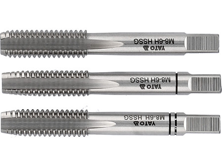 Gwintownik ręczny M8 3szt. Yato YT2935