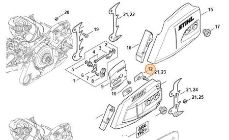 Listwa Ślizgowa Pilarki STIHL 1121-648-6610