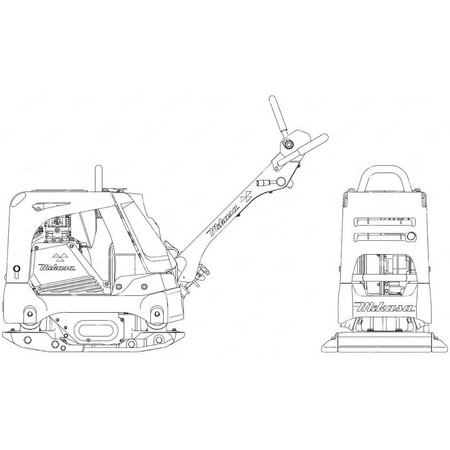 Zagęszczarka rewersyjna 210 kg Mikasa MVH-208GH