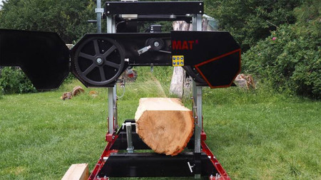 Trak taśmowy spalinowy OPTIMAT Timberland TMG 790S z osłoną taśmy i elektrycznym sterowaniem góra/dół