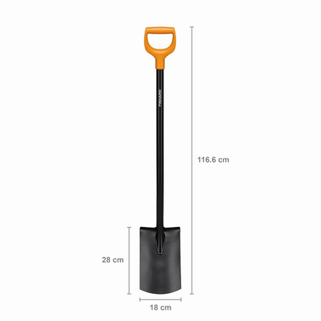 Szpadel prosty solid metalowy fiskars 1066717
