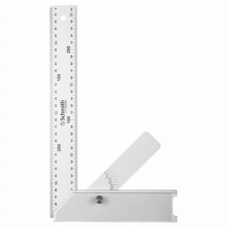 Kątownik aluminiowy z kątomierzem 400mm Schmith SKAL-400B