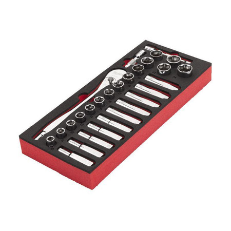 ZESTAW NASADEK I AKCESORIÓW 1/2'' 28szt MILWAUKEE 4932479826