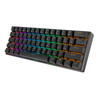 Klawiatura mechaniczna Royal Kludge RK61 RGB, red switch (czarna) (QWERTY)