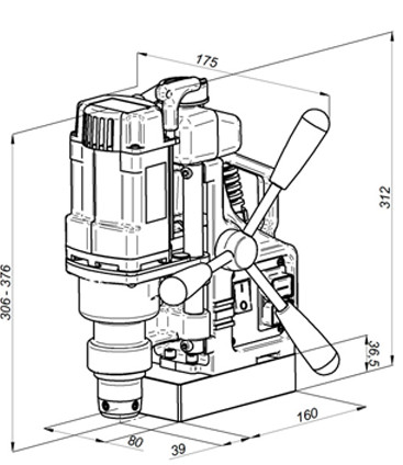 WIERTARKO-FREZARKA PRO 36 MINI 920W PRO36MINI