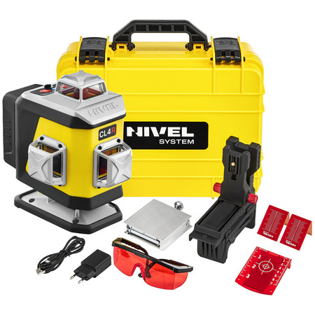 Laser Krzyżowy (czerwony) 4x360 Nivel System CL4R