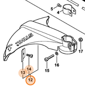 Osłona Głowicy Tarczy Kosy STIHL 4140-710-8101