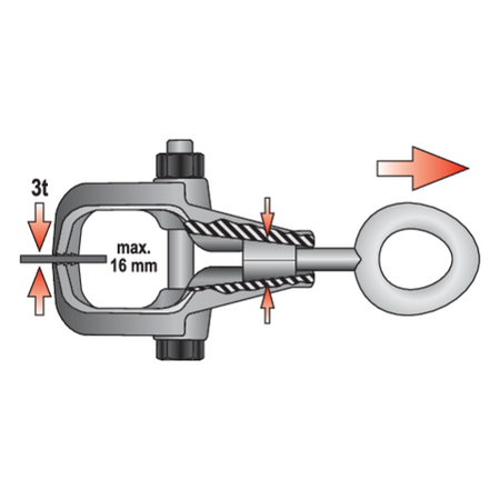 Klamra blacharska samozaciskowa Yato YT2543